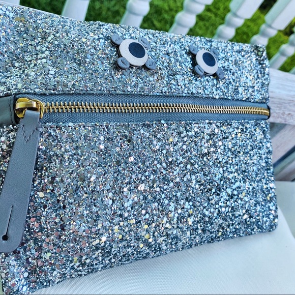 Anya Hindmarch Glitter Circulus Eyes Clutch EUC - Picture 13 of 16